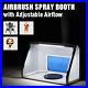 22x19x14 Portable Hobby Airbrush Paint Spray Booth Kit Exhaust Filter Set w LED