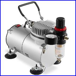 Airbrush Kit Gravity Siphon Feed Air Compressor Crafts Hobby Art