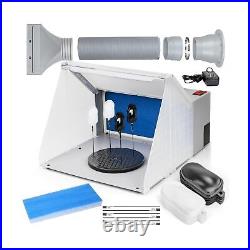 Autolock Airbrush Lighted Hobby Spray Booth Kit, Paint Booth with 3 LED Light