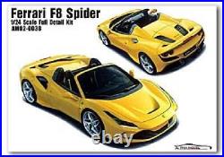 HOBBY DESIGN 1/24 Ferrari F8 Spider Resin Full Kit from Japan 9352
