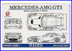 Hobby Design 1/24 Mercedes Benz AMG GT3 Etching Parts Set for Tamiya / JP 5368