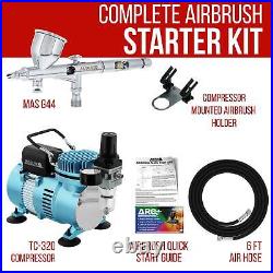 Master G44 0.2mm Tip Fine Detail Control Airbrush Air Compressor Kit, Hobby Auto