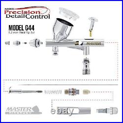 Master G44 0.2mm Tip Fine Detail Control Airbrush Air Compressor Kit, Hobby Auto