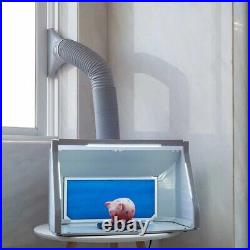 Portable Airbrush Paint Spray Booth Kit Fan Filter Hobby DIY Model Exhaust Fan