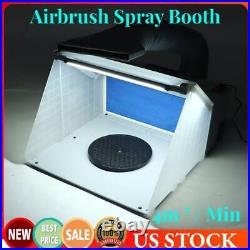 Portable Airbrush Paint Spray Booth Kit Oder Extractor Toy Hobby Model Parts