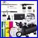 Professional Airbrush Compressor Kit with 3x Airbrushes for Hobby Model Cake