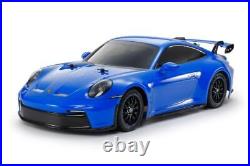 Tamiya 1/10 R/C Porsche 911 GT3 (992) TT02 Kit wBlue Painted Body 47496-A