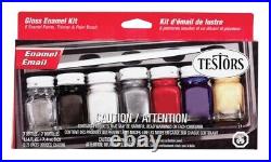 Testor's 9115X Indoor/Outdoor Assorted Color Hobby Paint 0.25 oz. (Pack of 6)