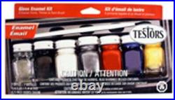Testor's 9115X Indoor/Outdoor Assorted Color Hobby Paint 0.25 oz. (Pack of 6)